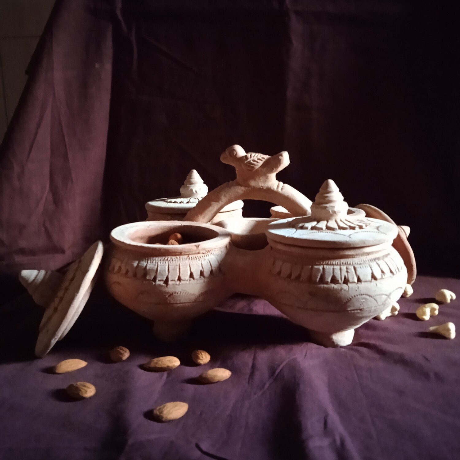 Terracotta Condiment or Dry fruits holder