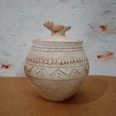 Terracotta Bird Jar