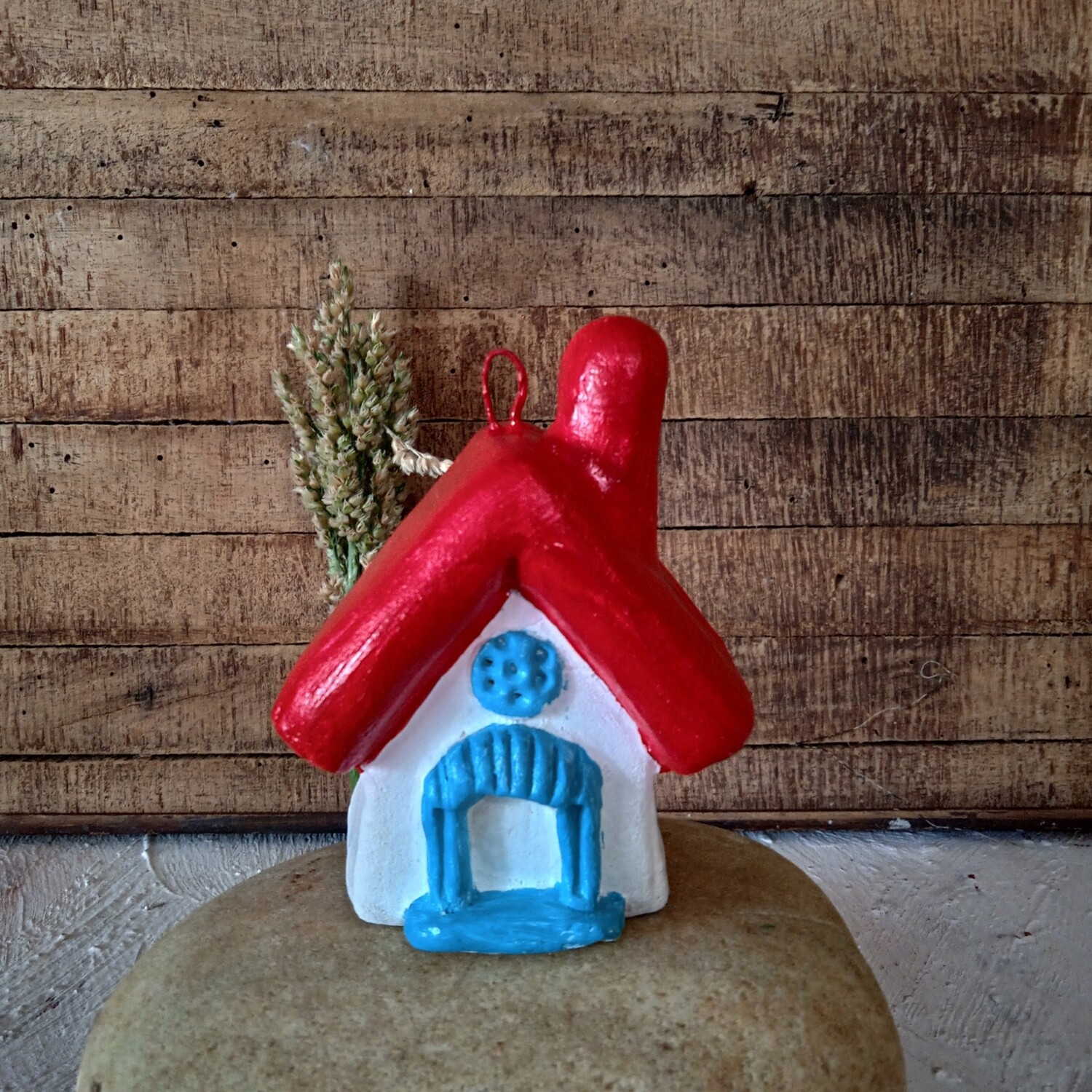 Terracotta Miniature Cottage - Red