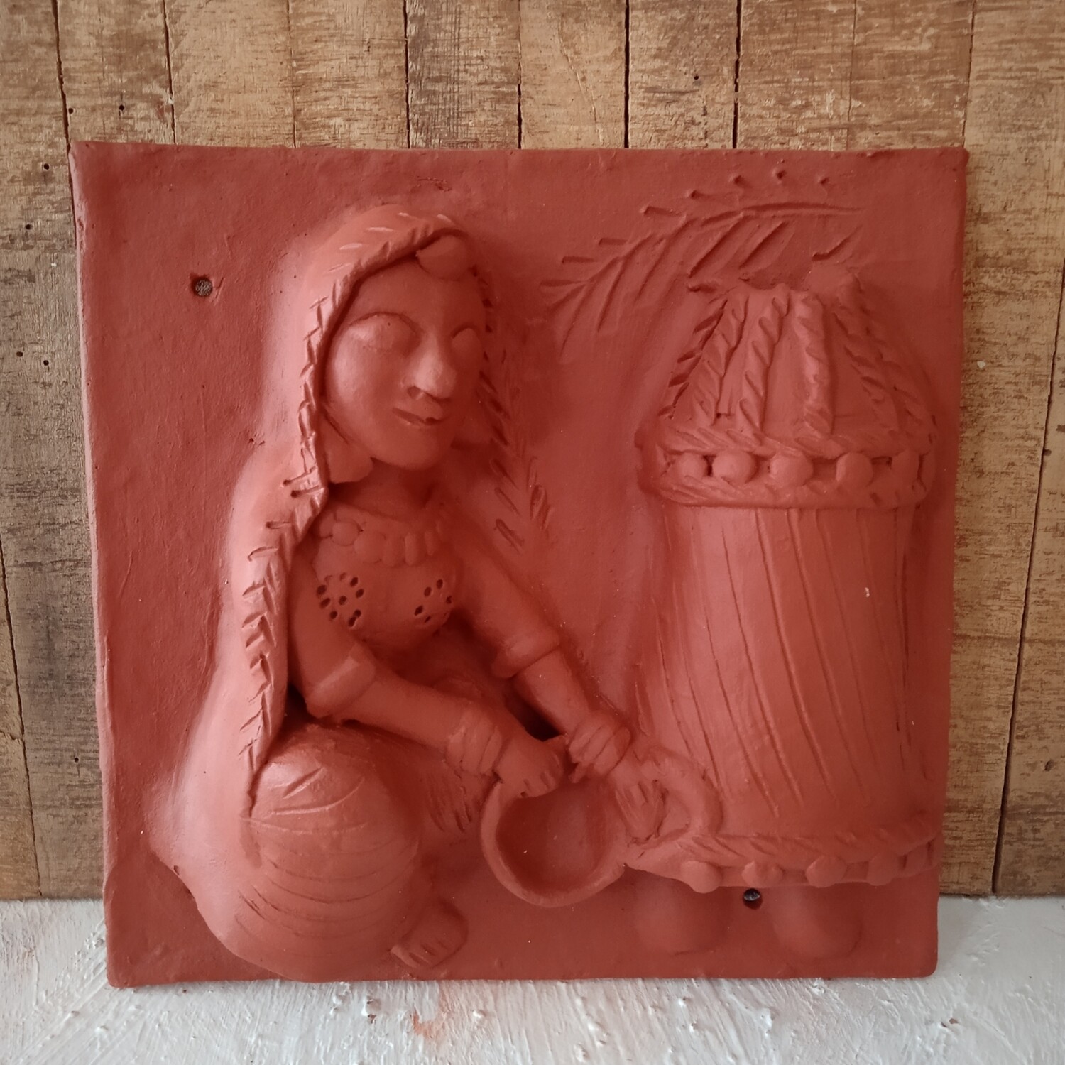 Terracotta Lady with Grainary