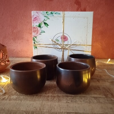 Shaded Terracotta Kulhad ( Set of 4) with box