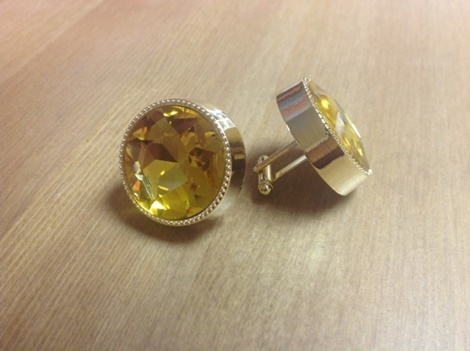 KING ROUNDED CUFF LINK