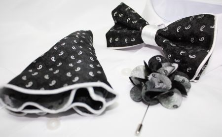 Bowtie-Hanky-Lapel Flower