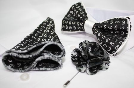Bowtie-Hanky-Lapel Flower