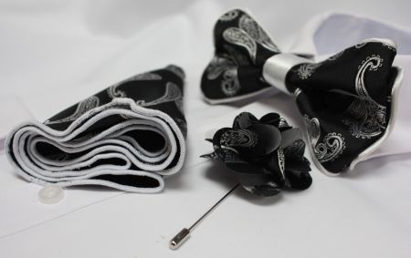 Bowtie-Hanky-Lapel Flower