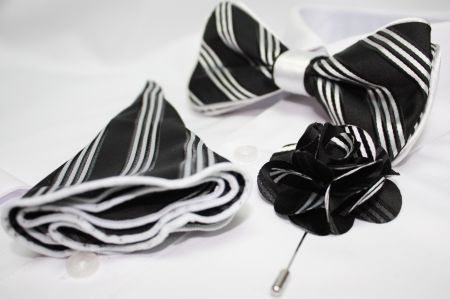 Bowtie-Hanky-Lapel Flower