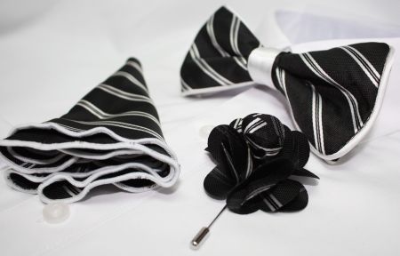 Bowtie-Hanky-Lapel Flower