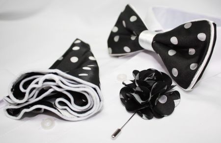 Bowtie-Hanky-Lapel Flower