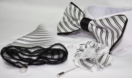 Bowtie-Hanky-Lapel Flower