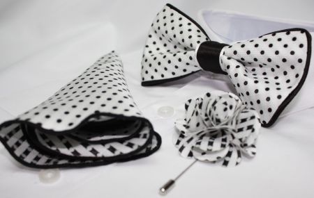 Bowtie-Hanky-Lapel Flower