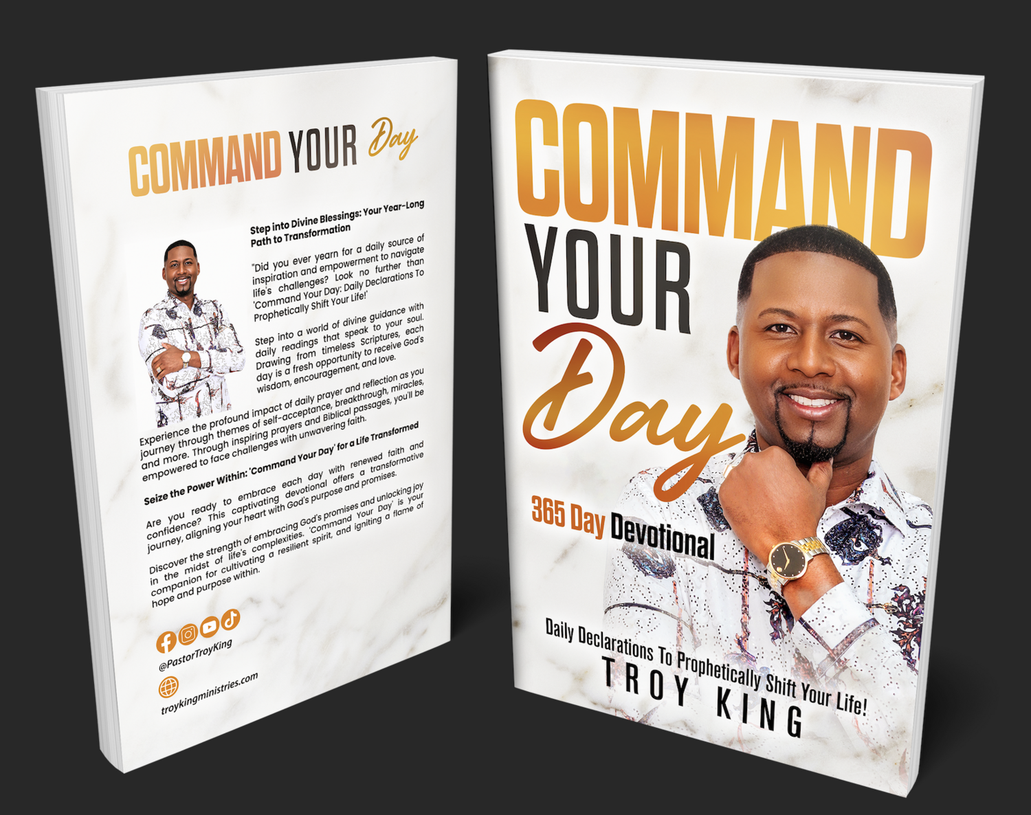 COMMAND YOUR DAY 365 DAY DEVOTIONAL  (PRE-ORDER BOOK)