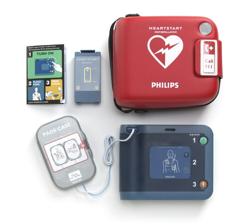 HeartStart FRx AED with Ready-Pack configuration (extra SMART pads II cartridge (1 pair)), Standard Carrying Case