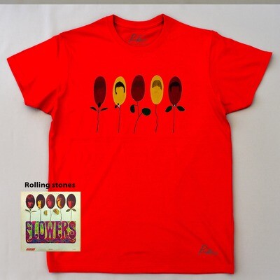 T-shirt DESIGNED BY PennaRossa Modena THE ARTIST "5 Heads" - ROSSA dipinta a mano