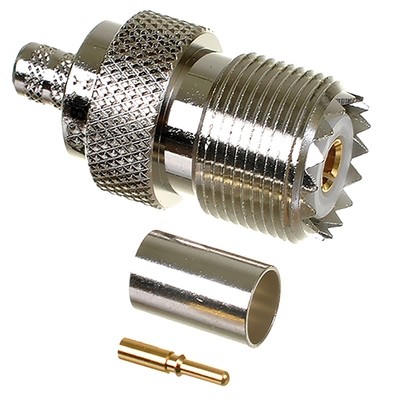 SO-239 Crimp-On for LMR-400, RG-8, RG-213, USA-Flex, etc SO-239 Crimp-On for LMR-400, RG-8, RG-213, USA-Flex, etc
