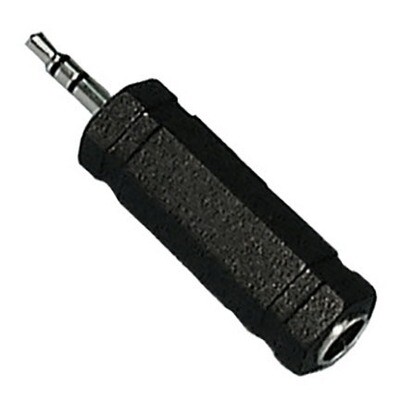1/8" Plug to 1/4" Jack adapter, Stereo
