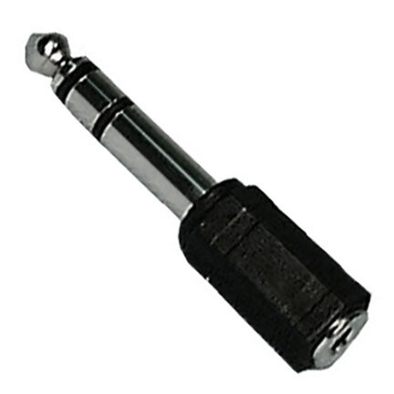 1/4" Plug to 1/8" Jack adapter, Stereo
