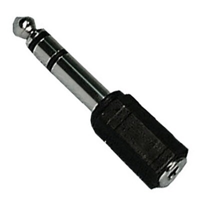 1/4" Plug to 1/8" Jack adapter, Stereo