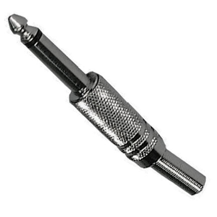 1/4" Mono Shielded Metal Plug
