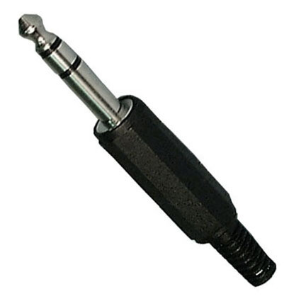 1/4" Stereo Plug Black