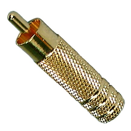 RCA Plug Shielded, Gold for coax cable