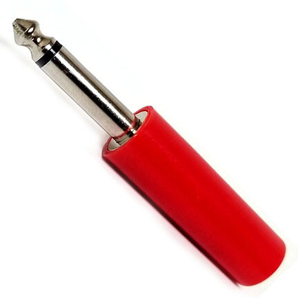 1/4" Mono Plug Red