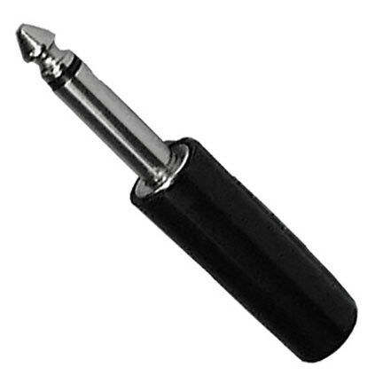 1/4" Mono Plug Black