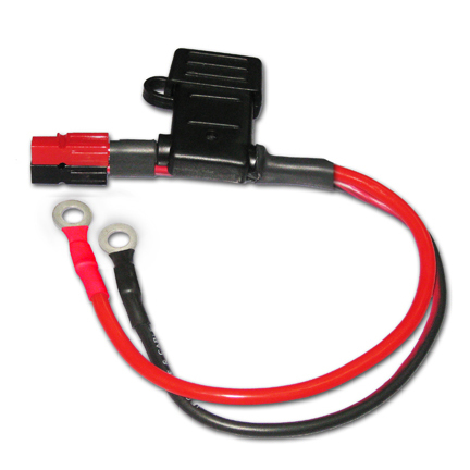 Fused Powerpole to1/4" Ring Terminals