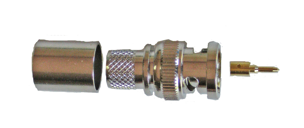 BNC Male Crimp On Connectors RG-58, LMR-195, and similar.