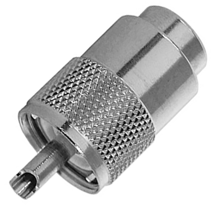 PL-259 Silver Teflon, Solder Type, pack of 10