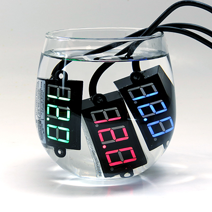 Waterproof 3.5-30V Meter 3 Color Pack