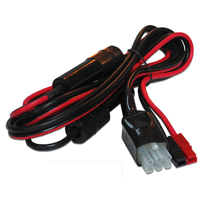 6-pin HF Radio Fused Power Cable with Powerpoles