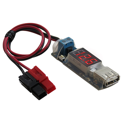 2A USB Charger with Powerpoles & Voltmeter 2A USB Charger with Powerpoles & Voltmeter