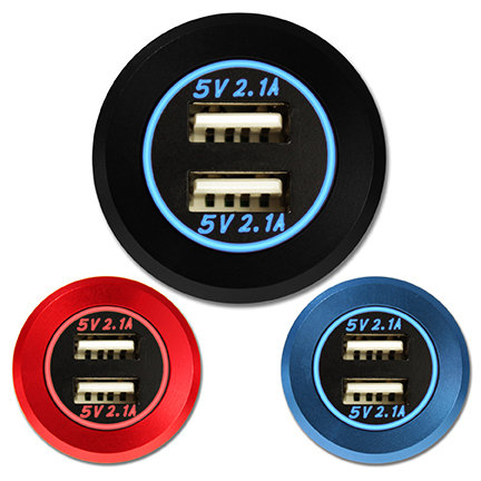 Play-Series™ Aluminum Body Dual USB