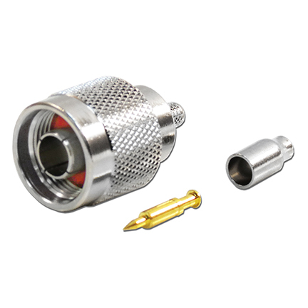 Type N Male Crimp On Connectors RG-8, LMR-400 and similar.