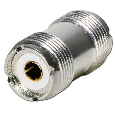 UHF Barrel Connector Nickel/Teflon