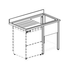 Ванна моечная Apach Chef Line LS126-54LWD Ванна моечная Apach Chef Line LS126-54LWD