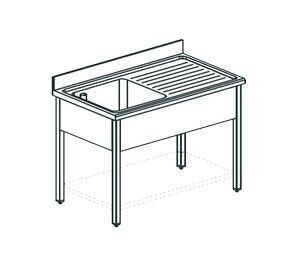 Ванна моечная Apach Chef Line LS116-54RW Ванна моечная Apach Chef Line LS116-54RW