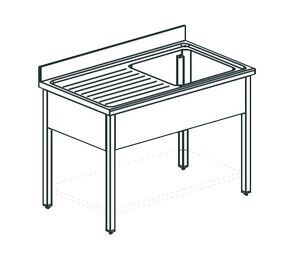 Ванна моечная Apach Chef Line LS116-54LW Ванна моечная Apach Chef Line LS116-54LW