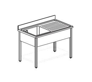 Ванна моечная Apach Chef Line LS127-55RW Ванна моечная Apach Chef Line LS127-55RW