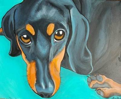 Captivating Custom Pet Painting on 12" x 12" Gallery Canvas