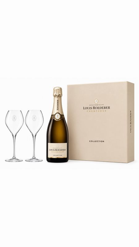 Louis Roederer Collection 246 + 2 copas Louis Roederer Collection 246 + 2 copas