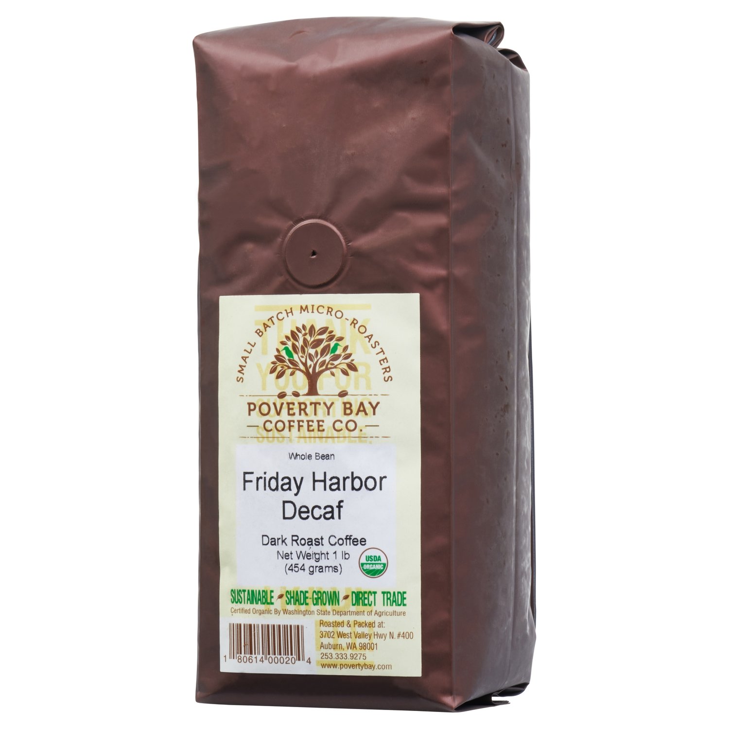 Friday Harbor Certified Organic Decaf - French Roast