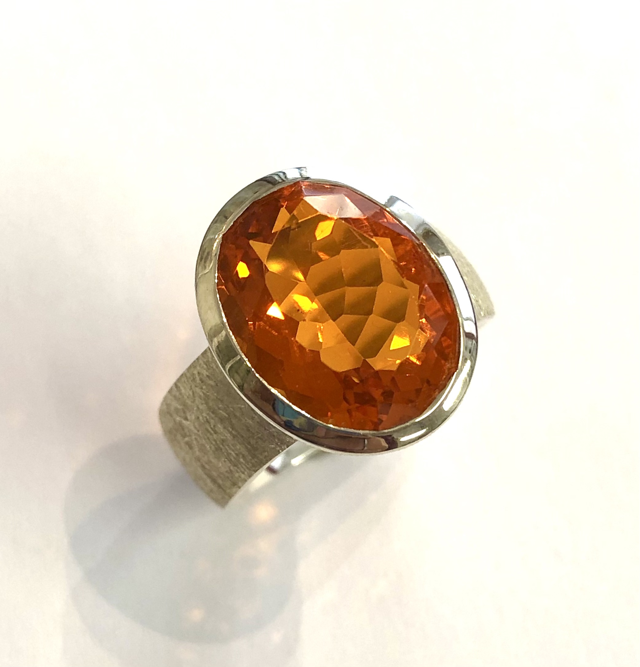 Ring in Silber 925/- mit Feueropal