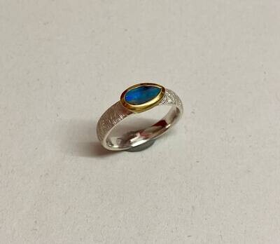 Ring in 925/- Sterlingsilber mit Opal Naturfarben