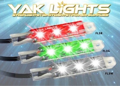 NAVIGATION LIGHT KIT - INCLUDES 1 EACH FL3 RED, GREEN AND WHITE
