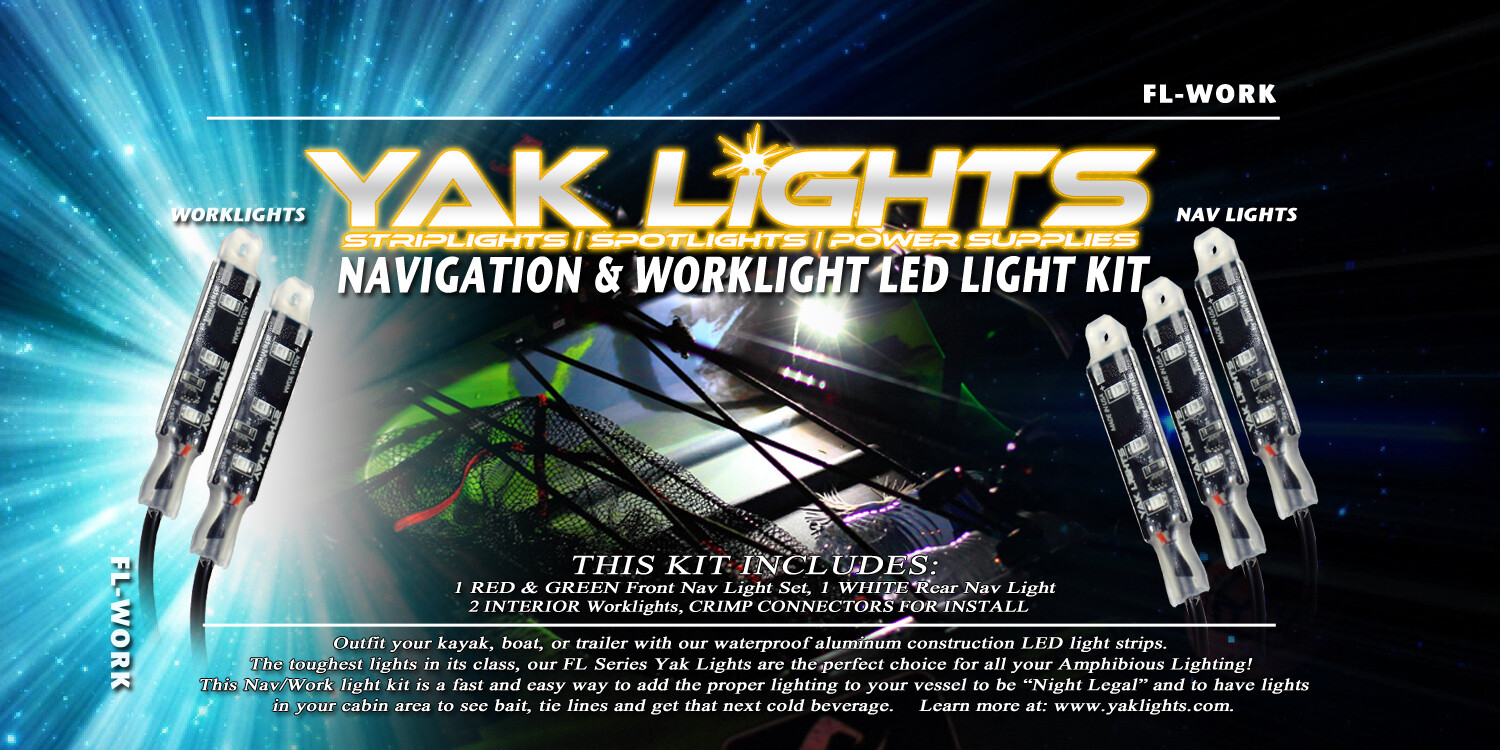 NAVIGATION AND INTERIOR WORK LIGHT KIT - INCLUDES 2 SWITCHES