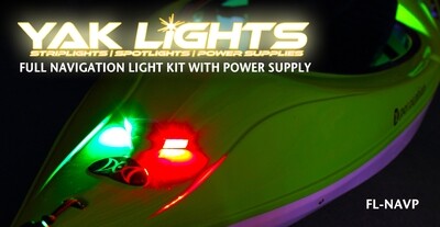NAVIGATION LIGHT KIT WITH BATTERY BOX - ULTRA LOW PROFILE WATERPROOF LED LIGHTS