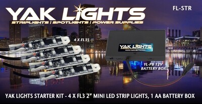 Yak Lights Starter Kit - Includes 4 FL3s and Battery box