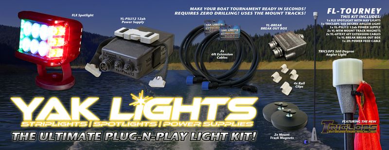 FL-TOURNEY Lighting Kit - NO MORE DRILLING, NO MORE WIRING!