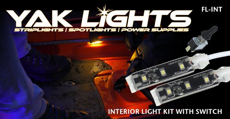 INTERIOR LIGHT KIT WITH WATERPROOF SWITCH - ULTRA LOW PROFILE WATERPROOF LED LIGHTS